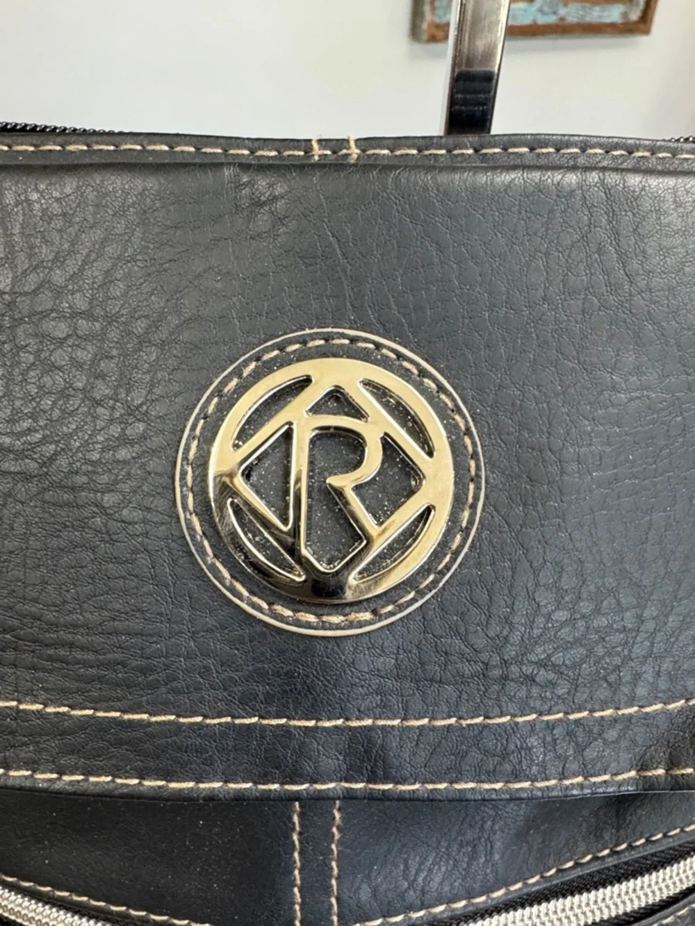 Relic Black Crossbody Messenger Bag with Silver Accents NWOT